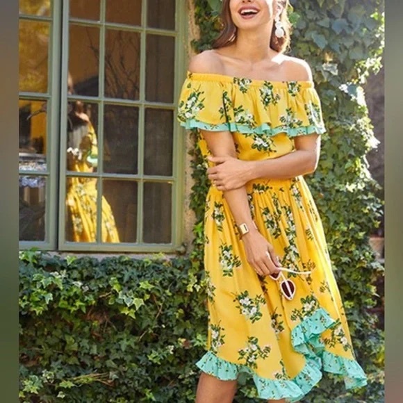 Matilda Jane Dresses & Skirts - 🆕 Matilda Jane | Hooked on‎ a Feeling Off-Shoulder Dress